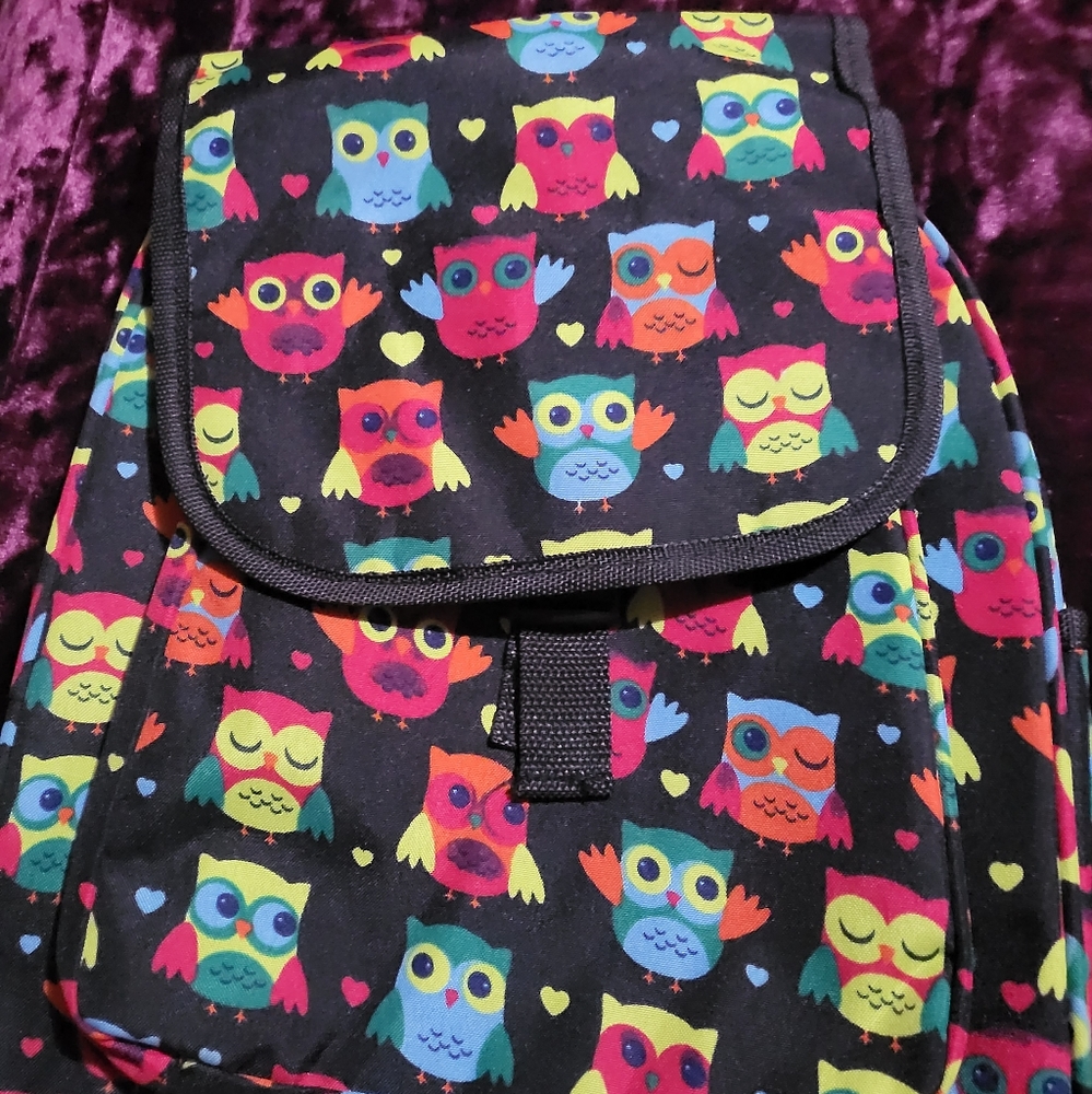 Owl print backpack